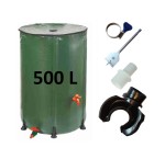 Beczka na wodę deszczową 500 litrów + przyłącze rynnowe