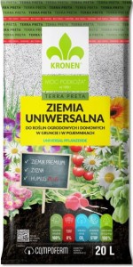 Ziemia Uniwersalna Bez Torfu Terra Preta 20 l - Kronen