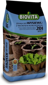 Ziemia do wysiewu z włóknem kokosowym 20 l - Biovita