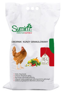 Obornik Kurzy Granulowany - Nawóz Naturalny 15 l Sumin