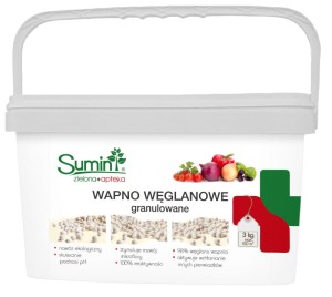 Wapno Węglanowe Granulowane  -  Podnosi pH Gleby  3 kg Sumin