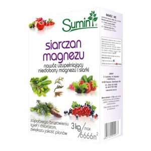 Siarczan Magnezu Nawóz Uzupełniający Niedobory Magnezu i Siarki 3 kg Sumin