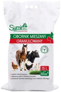 Obornik mieszany granulowany z kwasami humusowymi 15 l Sumin