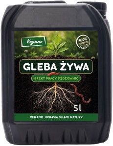 Gleba żywa - efekt pracy dżdżownic 5 l Vegano