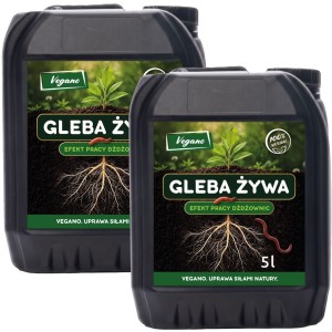 Gleba żywa - efekt pracy dżdżownic 10 l Vegano